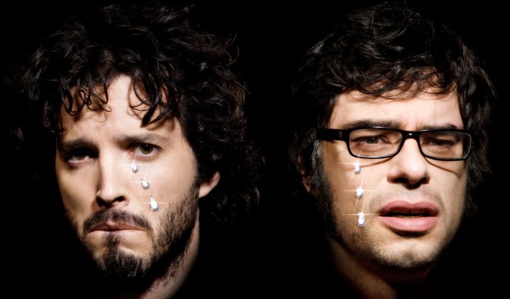 Flight Of The Conchords Faces Graphics Glasses Bristle