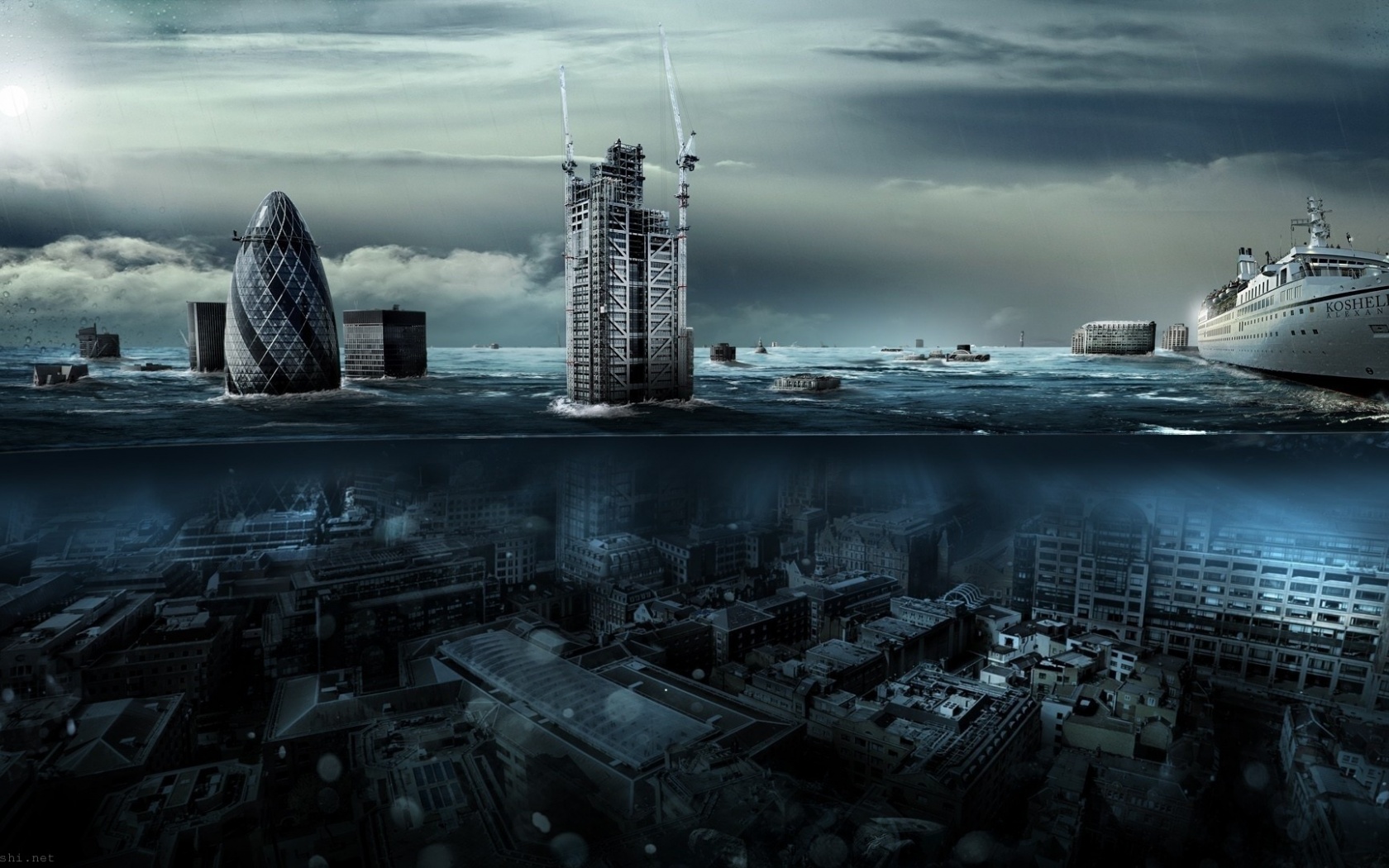 Flooding City London Water