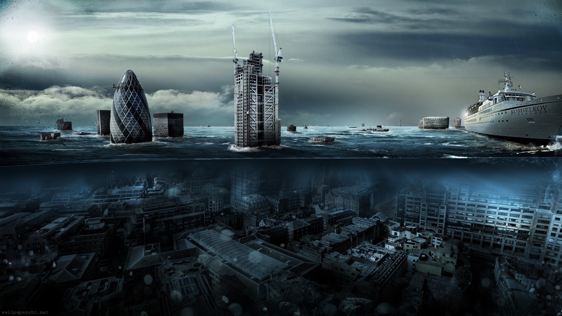 Flooding City London Water