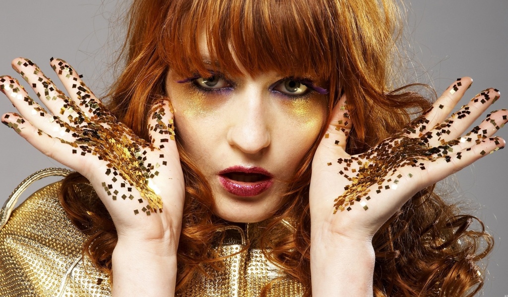 Florence The Machine Eyes Hair Lips Palms