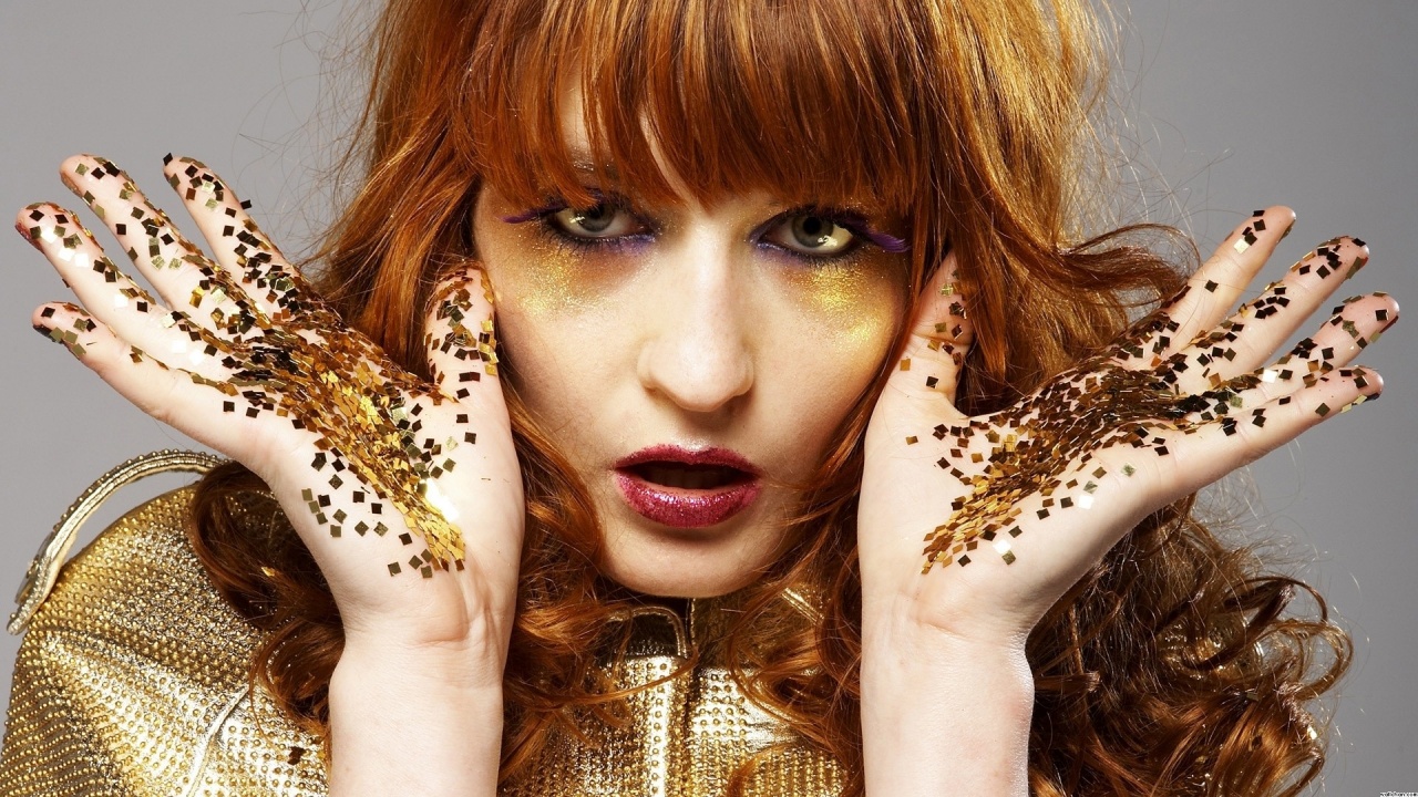 Florence The Machine Eyes Hair Lips Palms