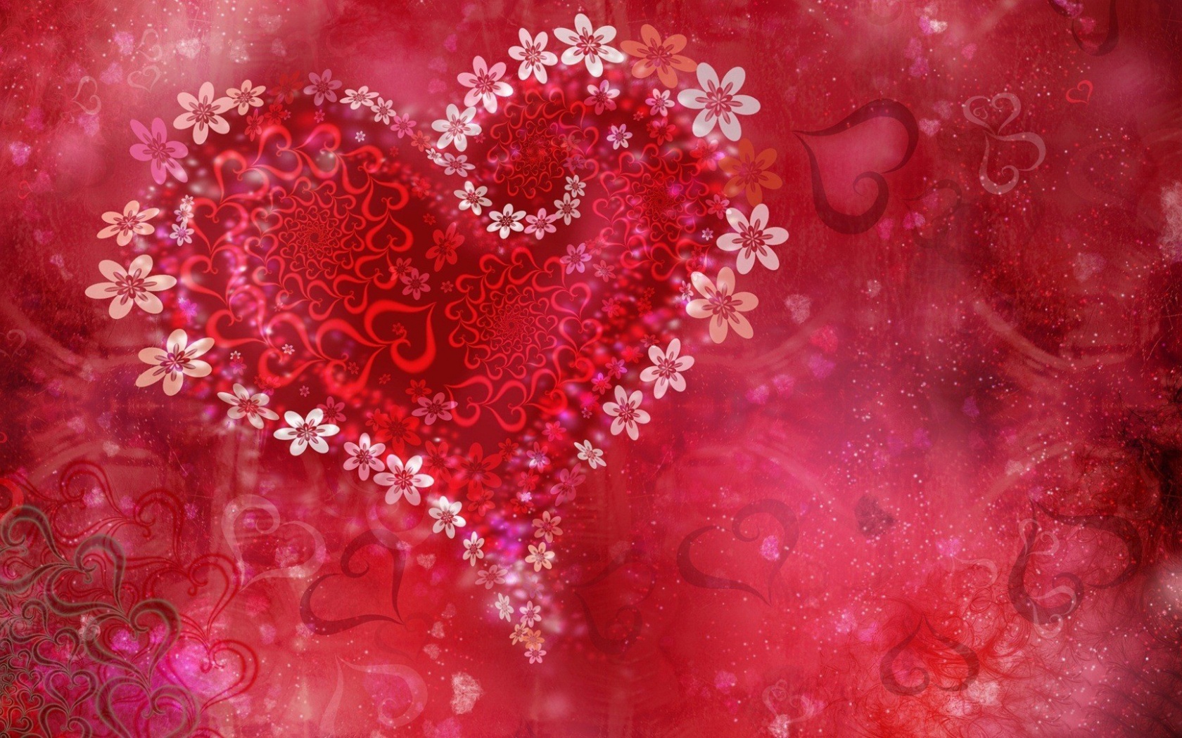 Flower Heart For Valentines Day