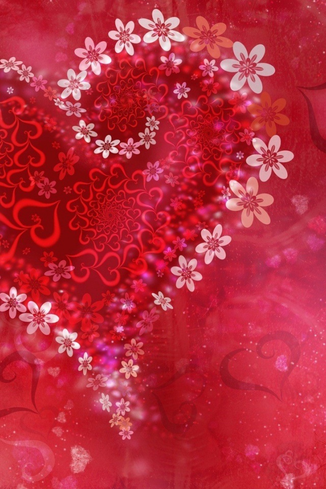 Flower Heart For Valentines Day
