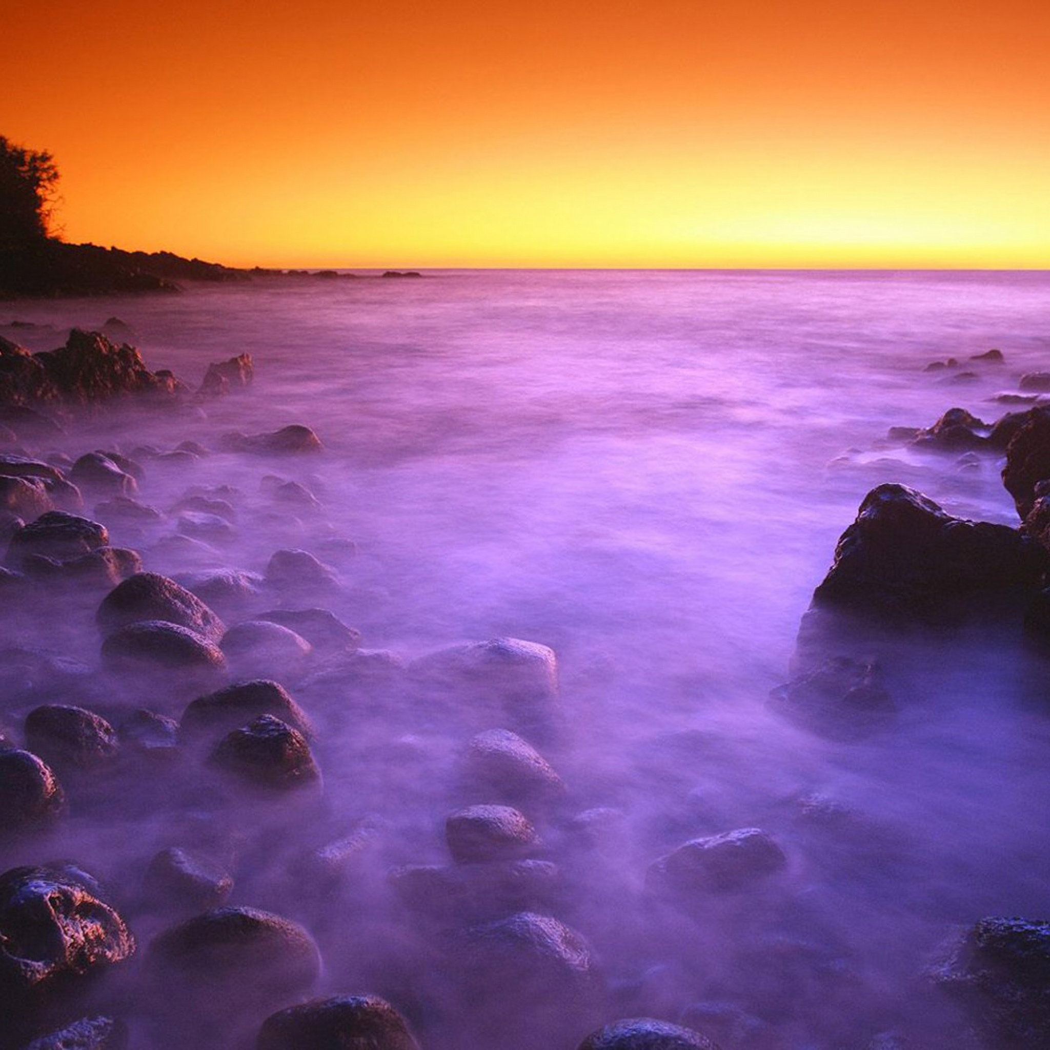 Flowing Surf After Sunset Hawaii