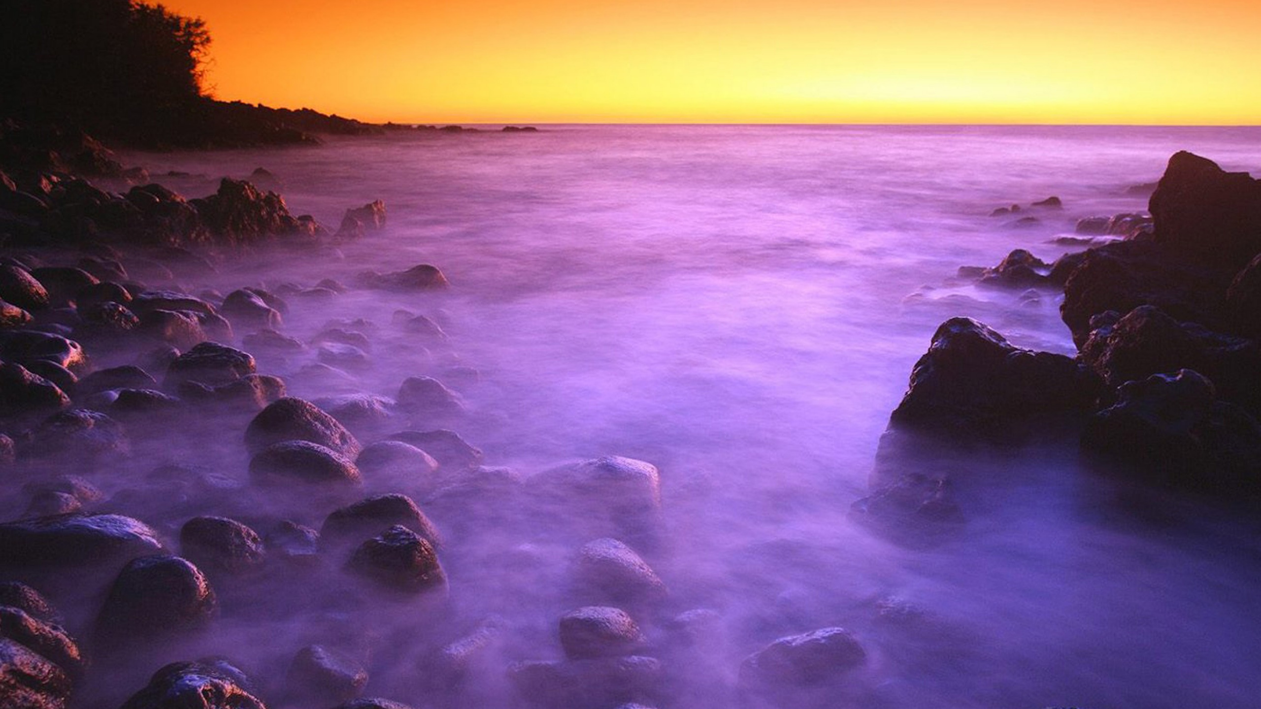 Flowing Surf After Sunset Hawaii