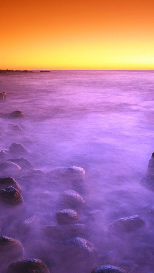 Flowing Surf After Sunset Hawaii