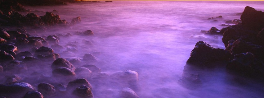 Flowing Surf After Sunset Hawaii