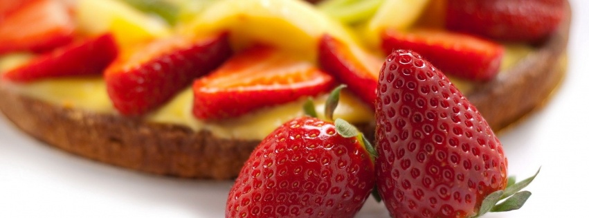 Food Cake Pie Strawberries