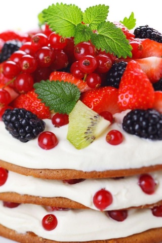 Food Cake Strawberries