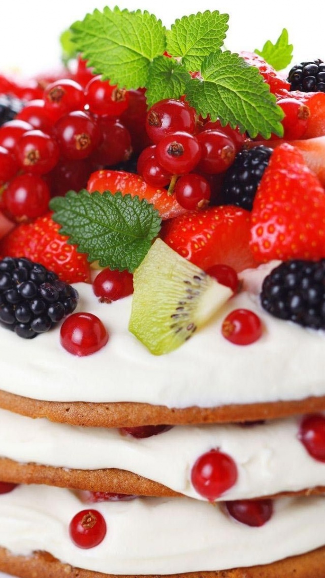 Food Cake Strawberries