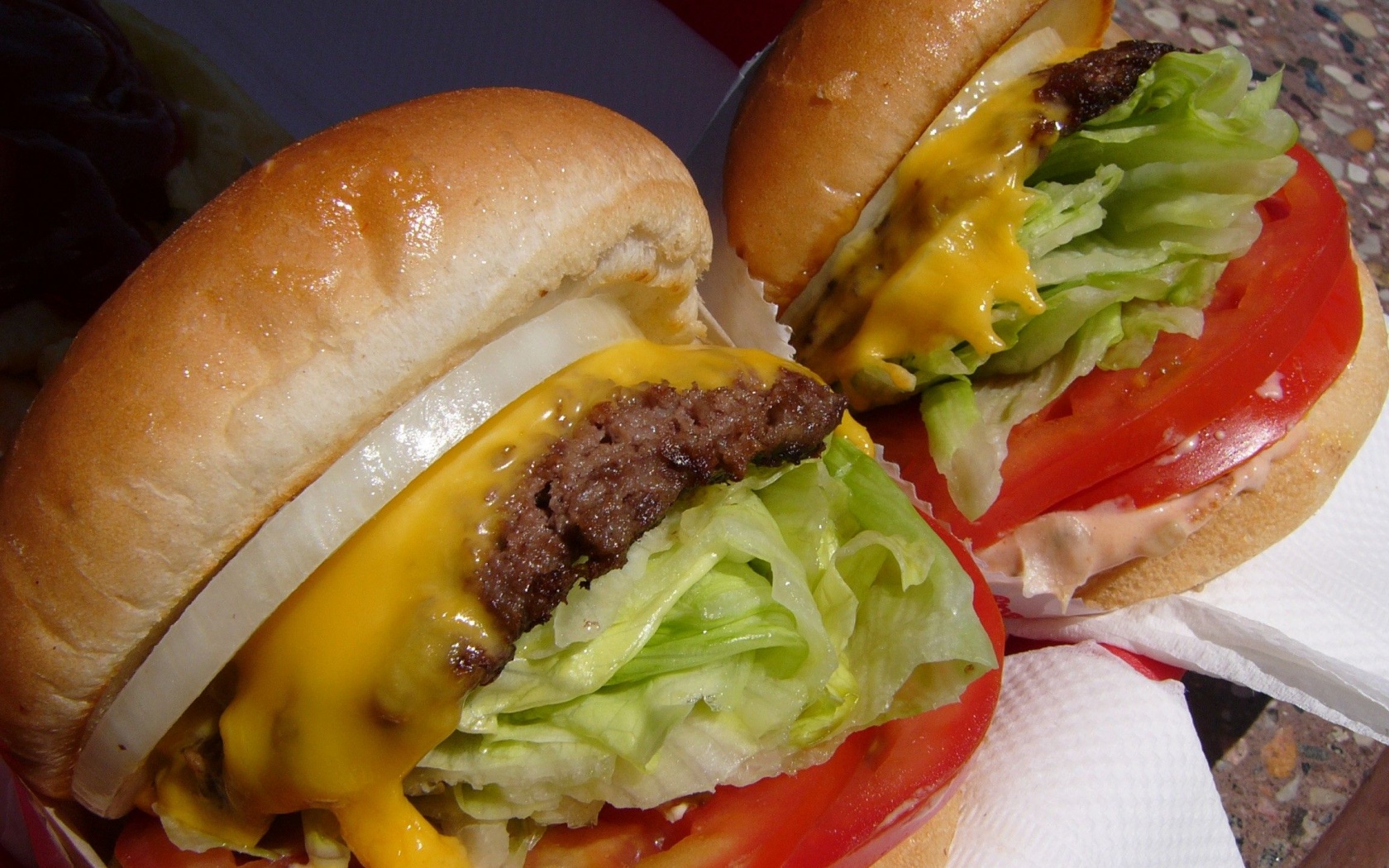 Food Tomatoes Hamburgers Cheeseburgers