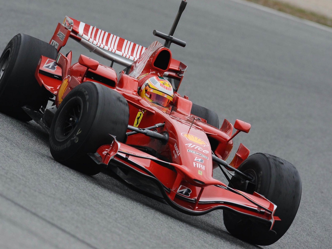 Formula One Barcelona Tests Ferrari Racing