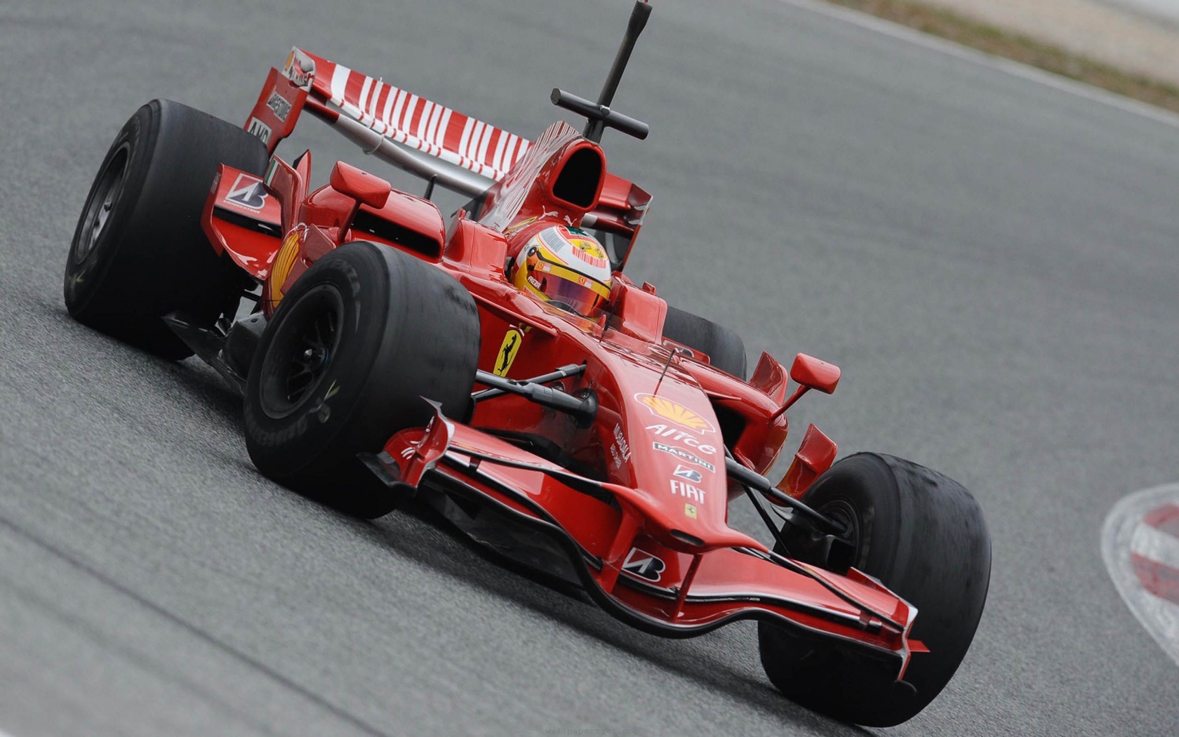 Formula One Barcelona Tests Ferrari Racing