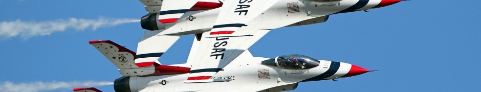 Four Fighters Lined Flight