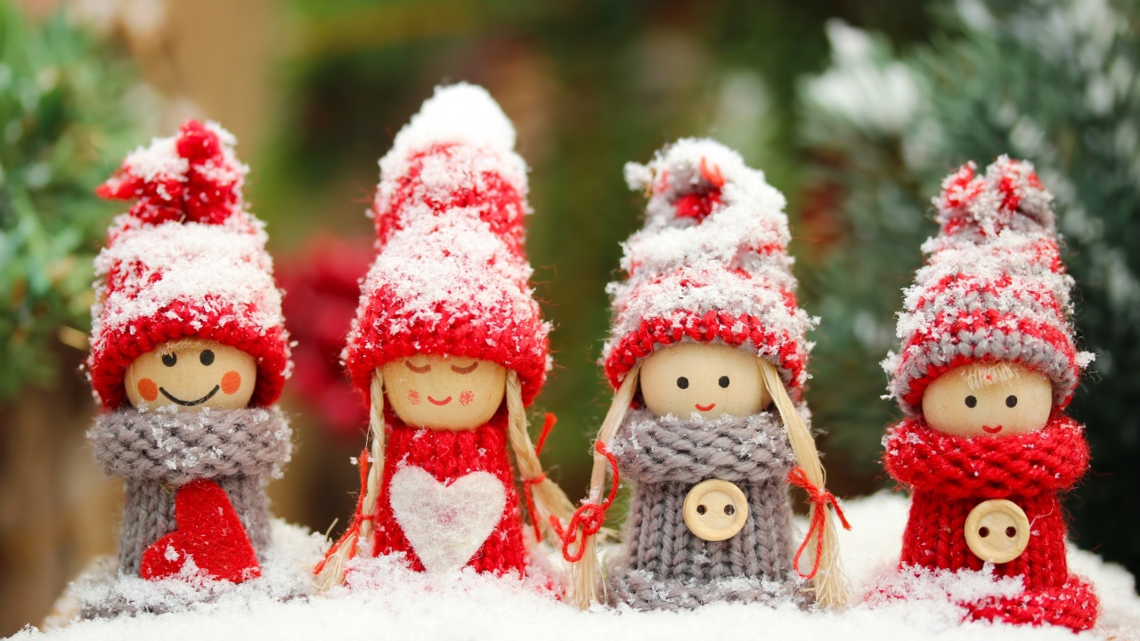 Four Winter Dolls