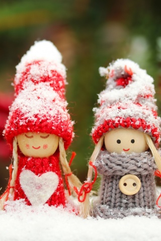 Four Winter Dolls