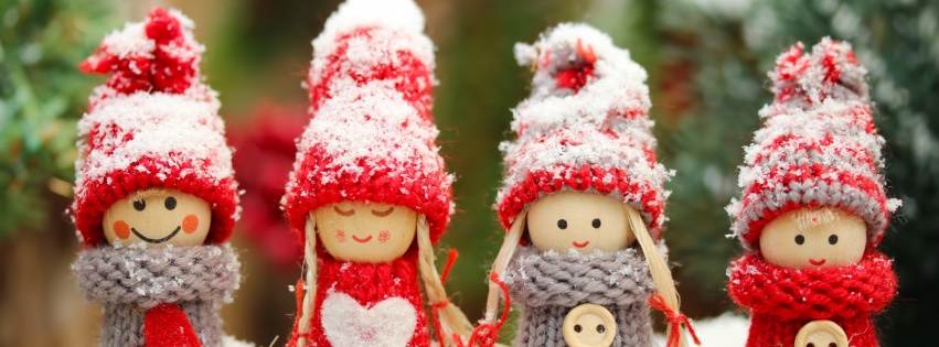 Four Winter Dolls