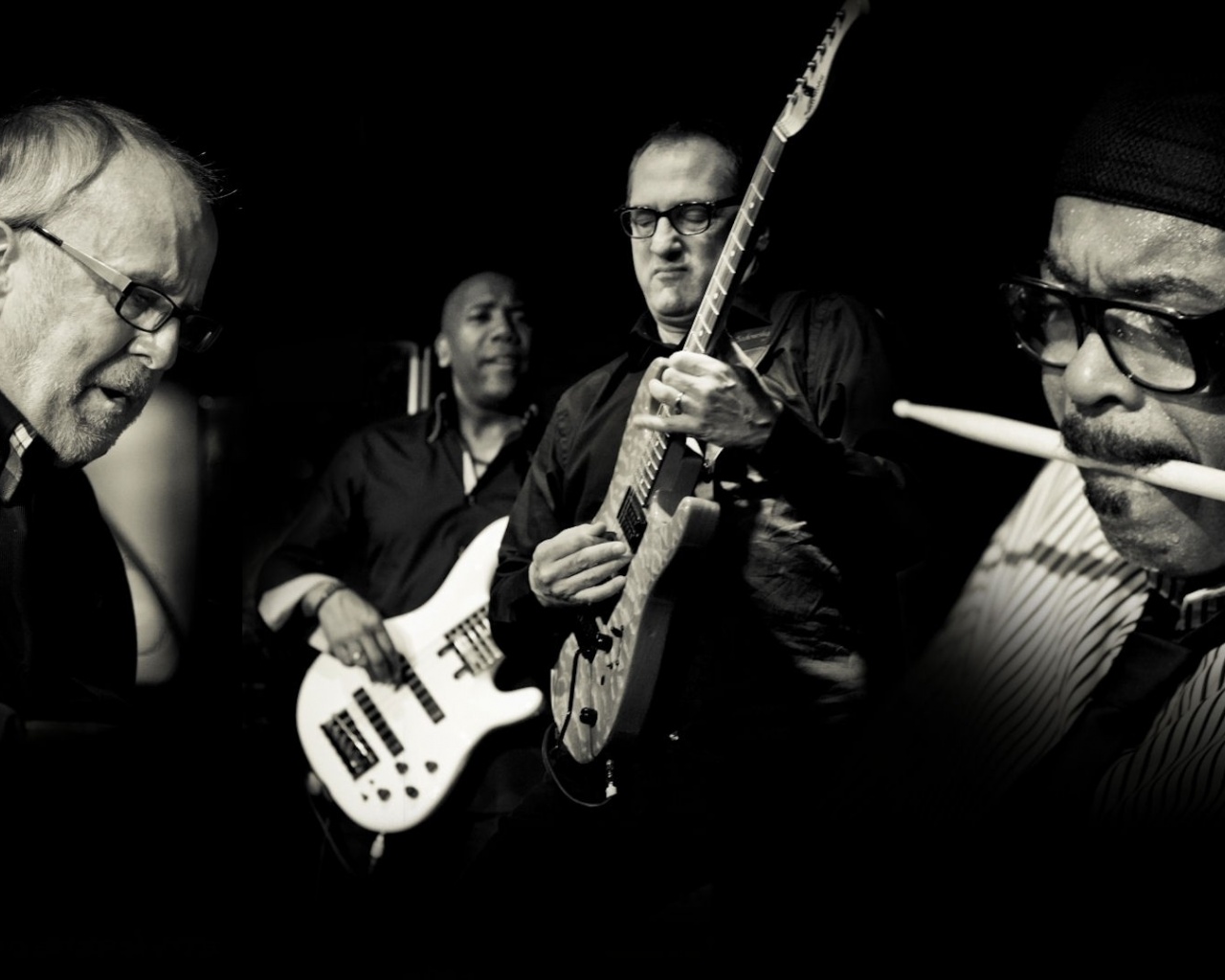 Fourplay Guitar Glasses Band Play