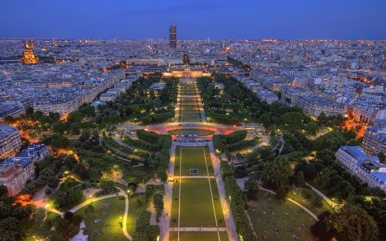 France Paris Building Stadium Park City Landscape