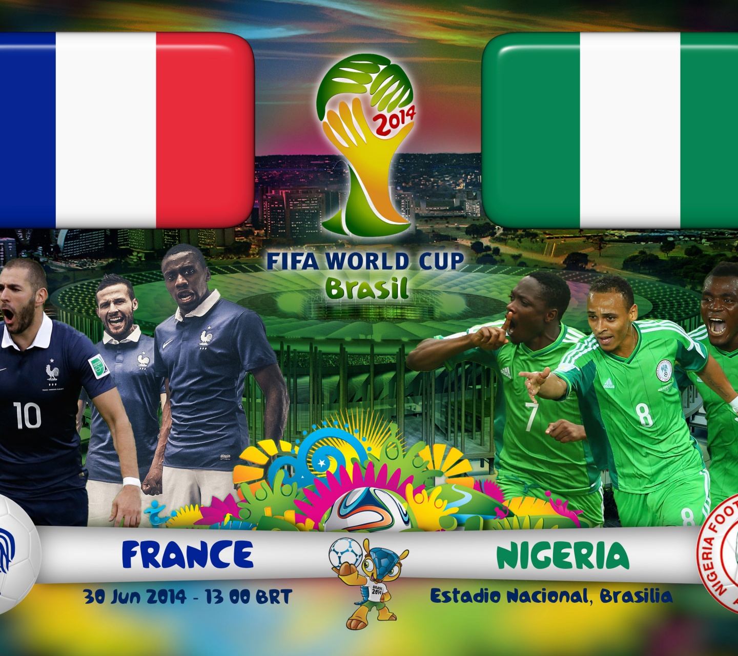 France Vs Nigeria World Cup 2014