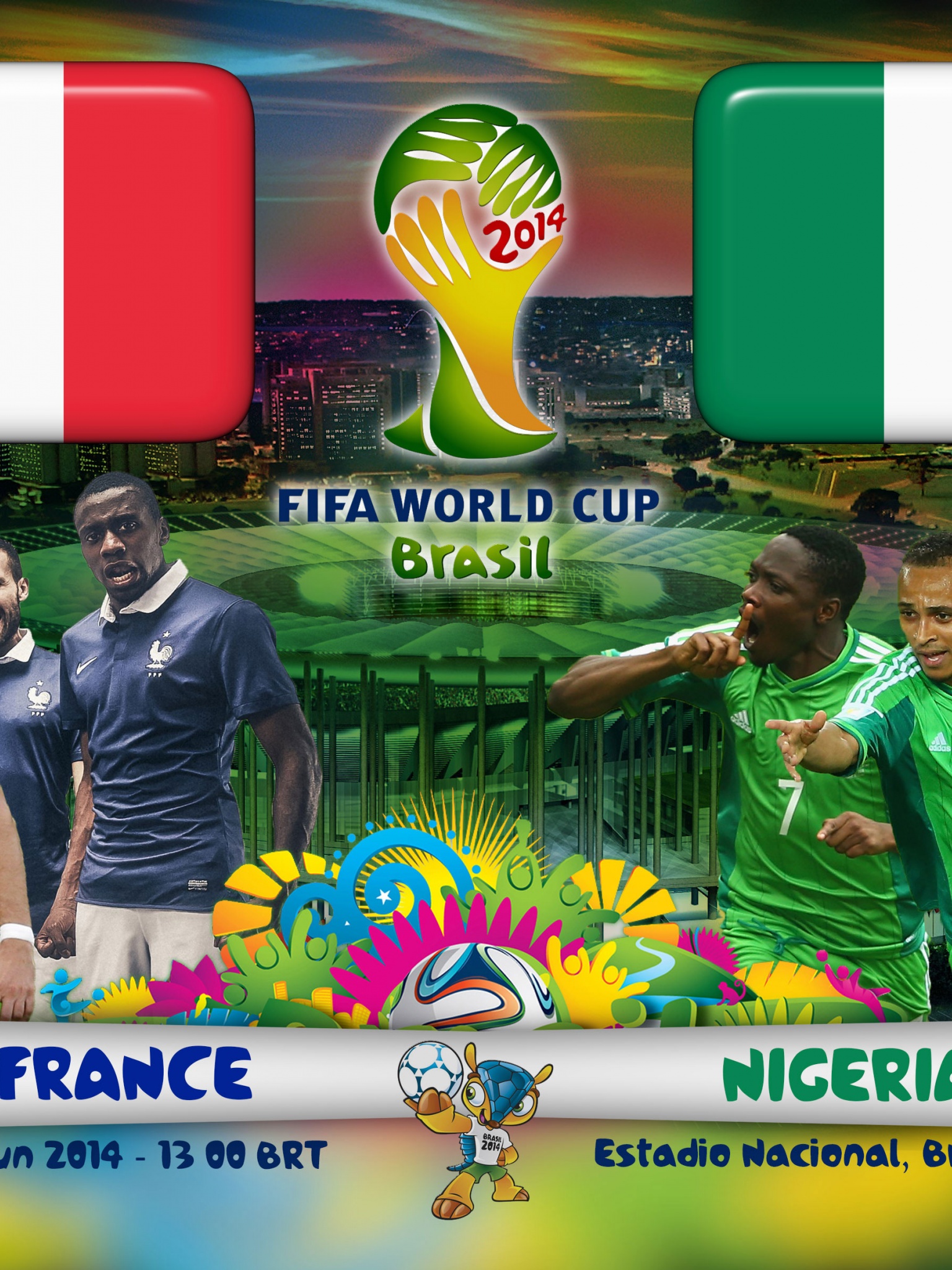 France Vs Nigeria World Cup 2014