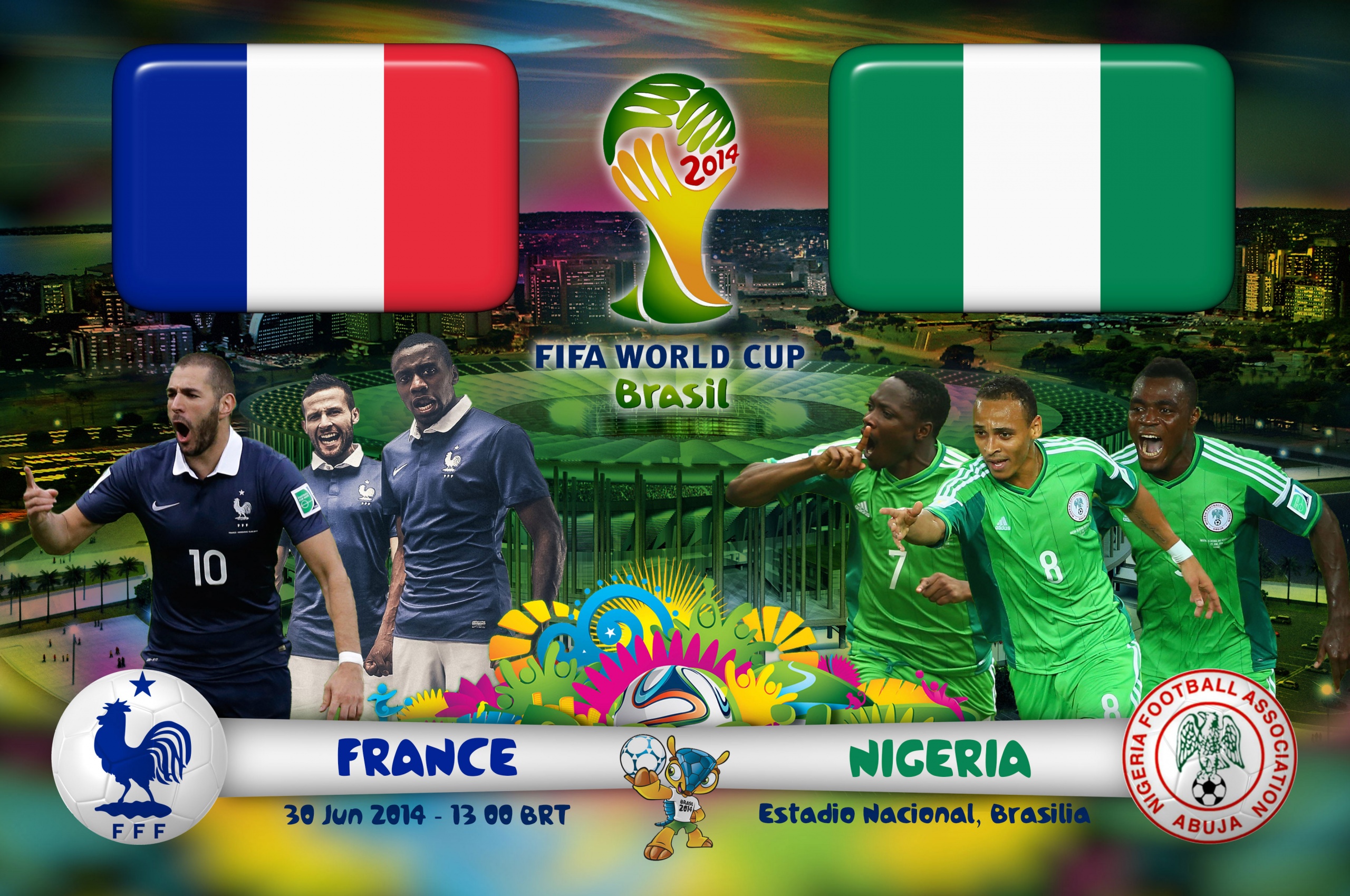 France Vs Nigeria World Cup 2014