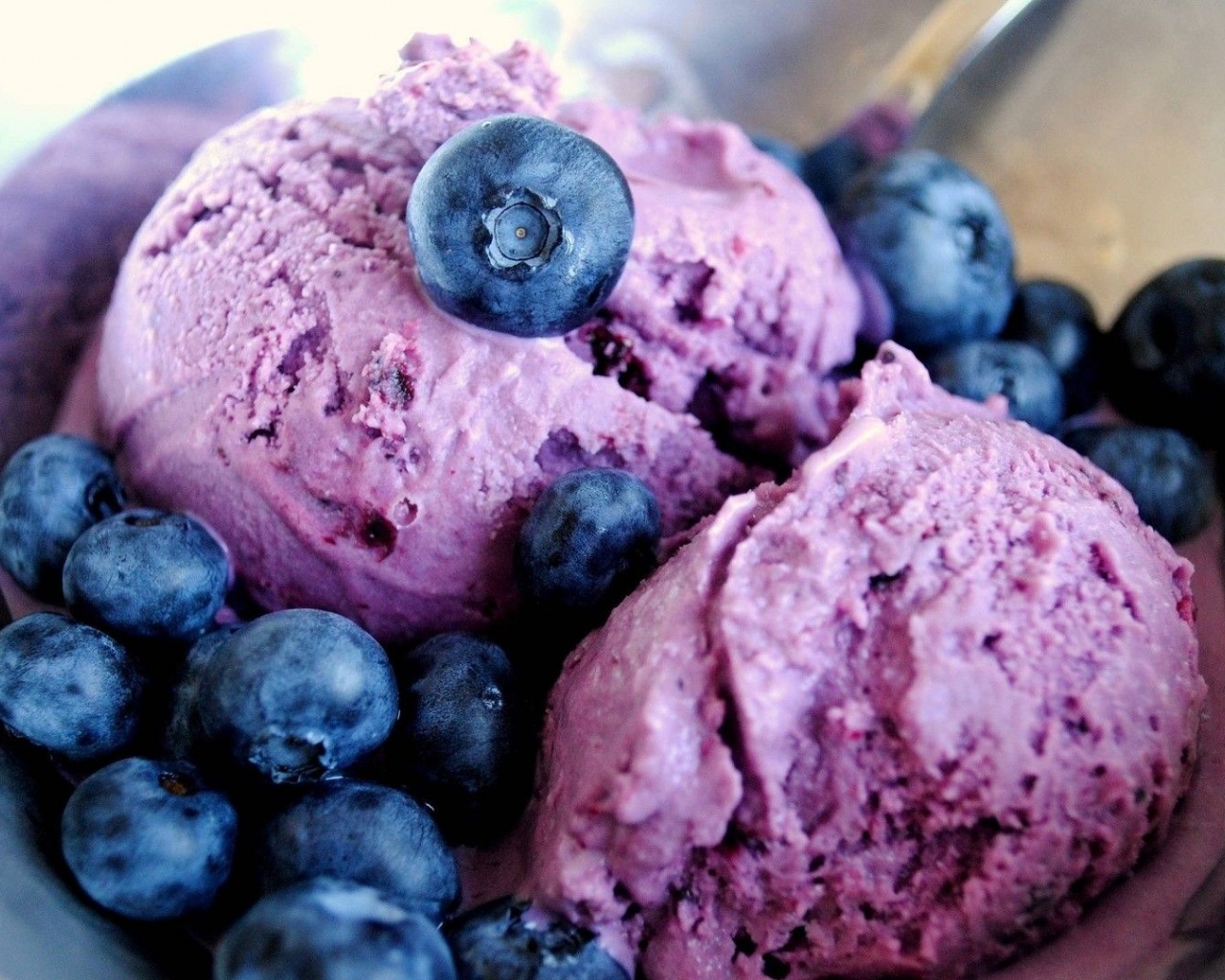 Fruits Food Ice Cream Blueberries