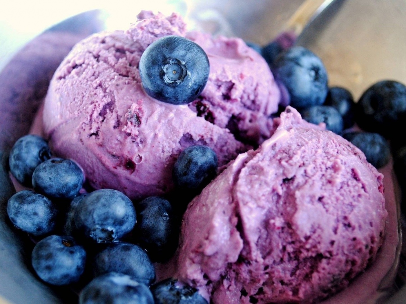 Fruits Food Ice Cream Blueberries