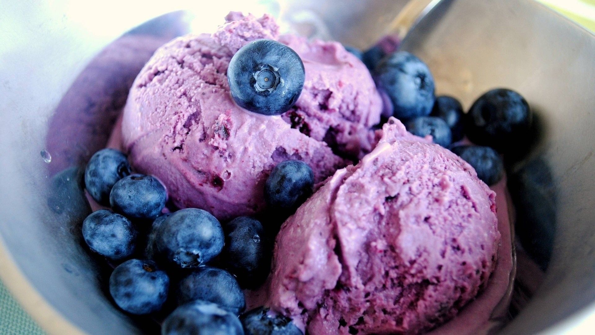 Fruits Food Ice Cream Blueberries
