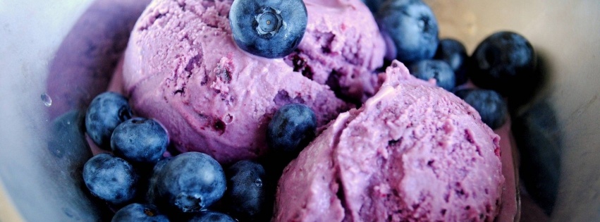 Fruits Food Ice Cream Blueberries