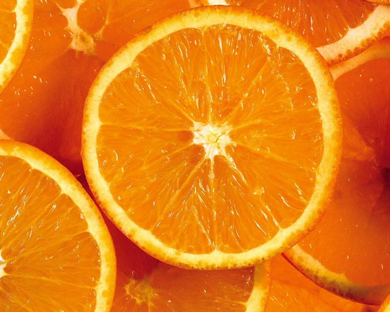 Fruits Food Oranges Orange Slices