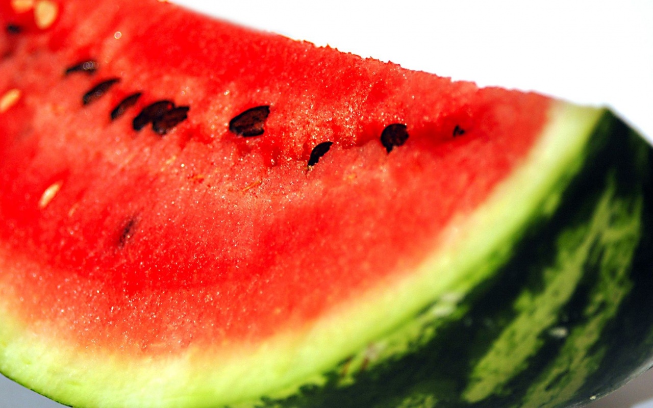 Fruits Food Watermelons White Background