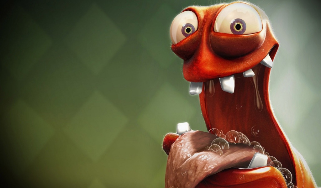 Funny And Hungry 3D Creature