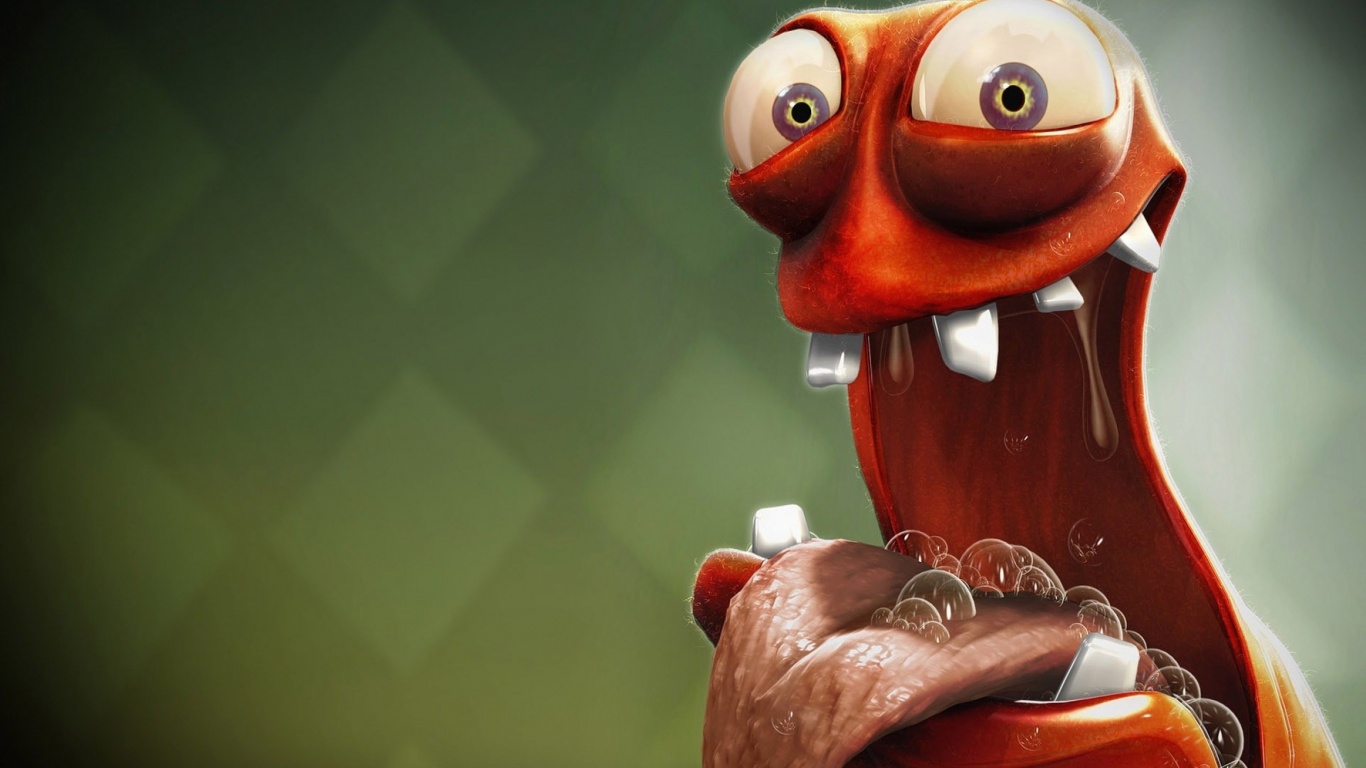 Funny And Hungry 3D Creature