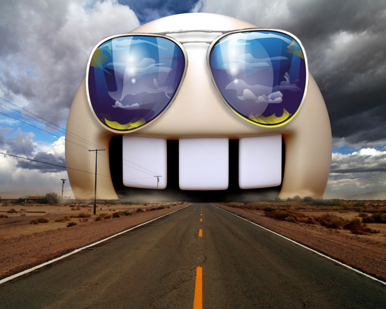 Funny Highway Sunglasses Photomanipulations