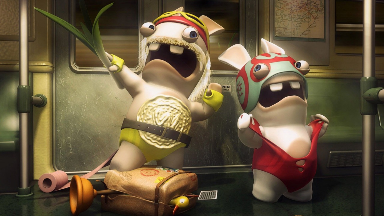 Funny Insane Wrestling Raving Rabbids