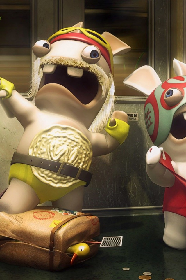 Funny Insane Wrestling Raving Rabbids