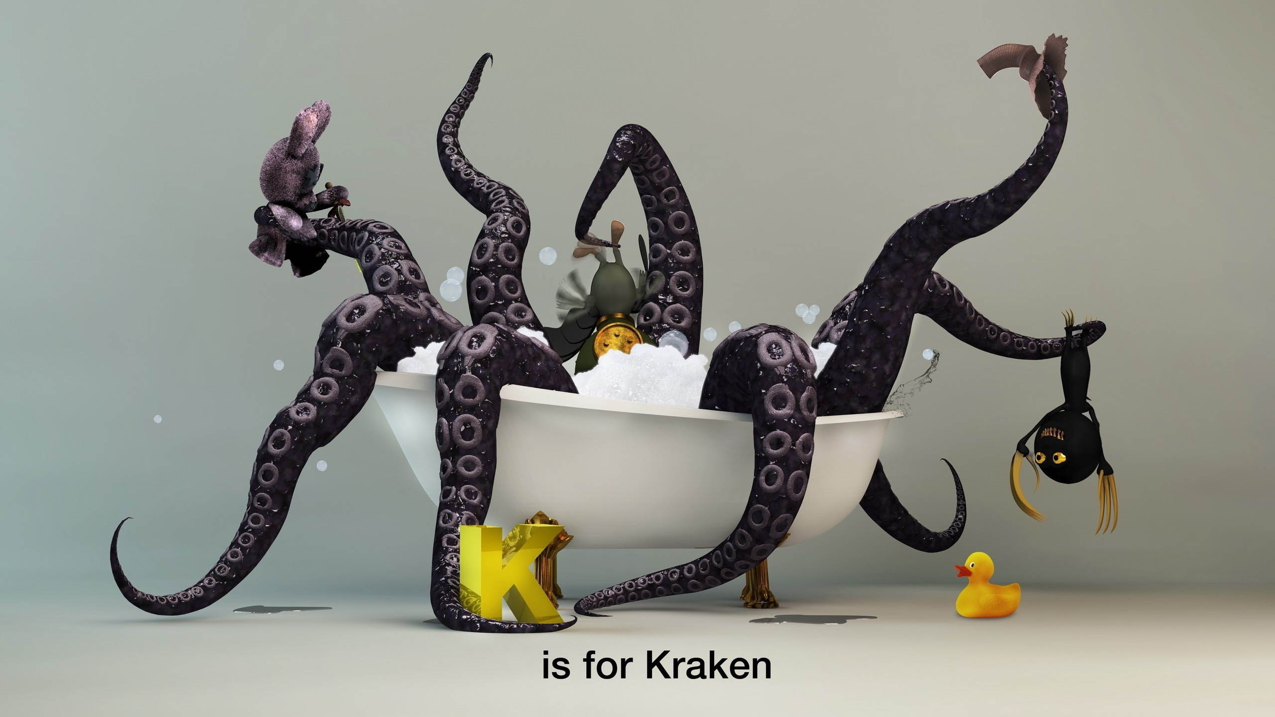 Funny Kraken Monster