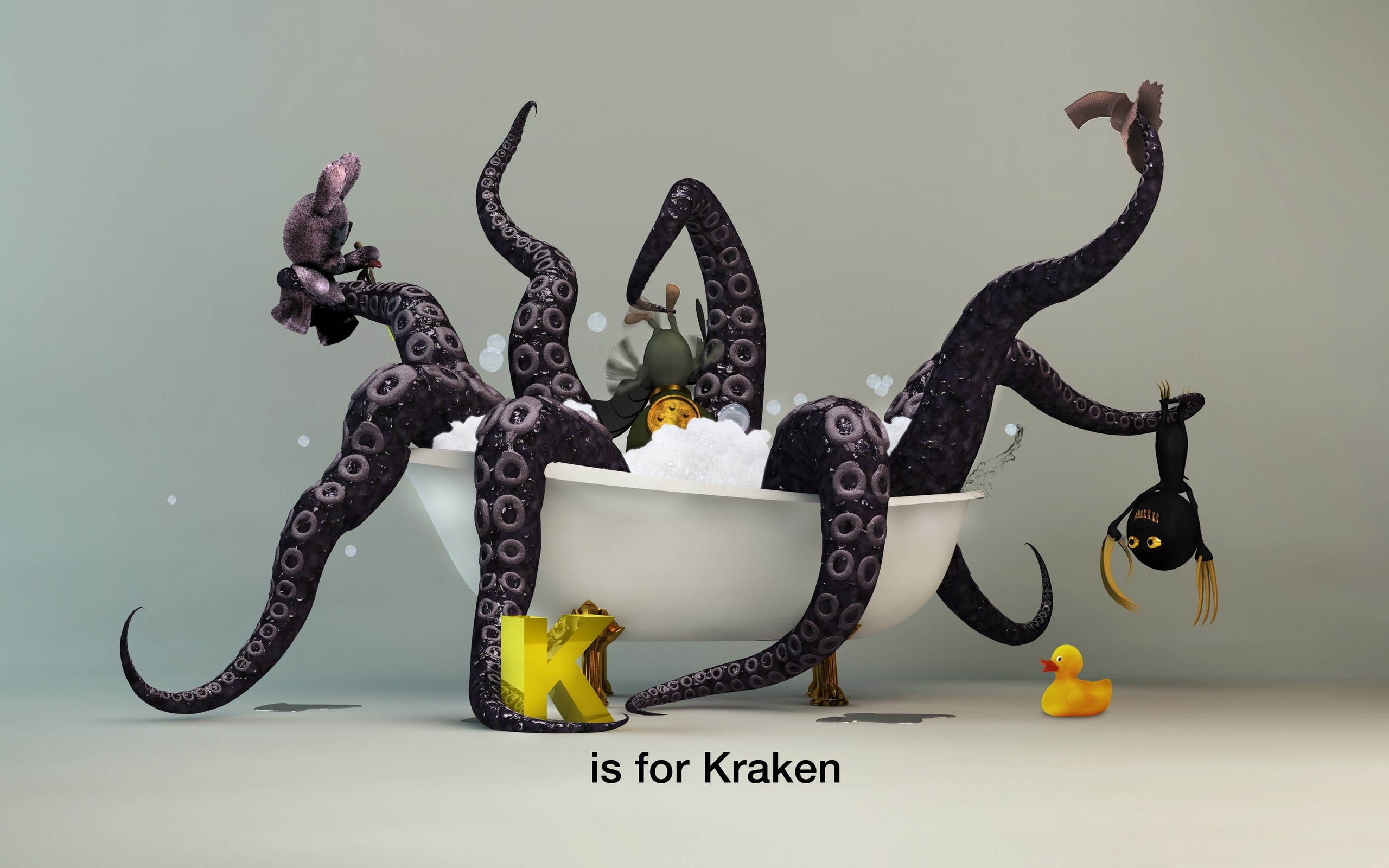 Funny Kraken Monster