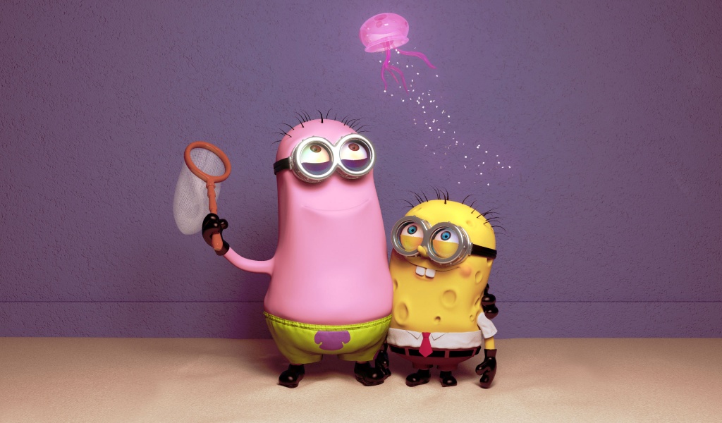 Funny Minions Patrick And Spongebob