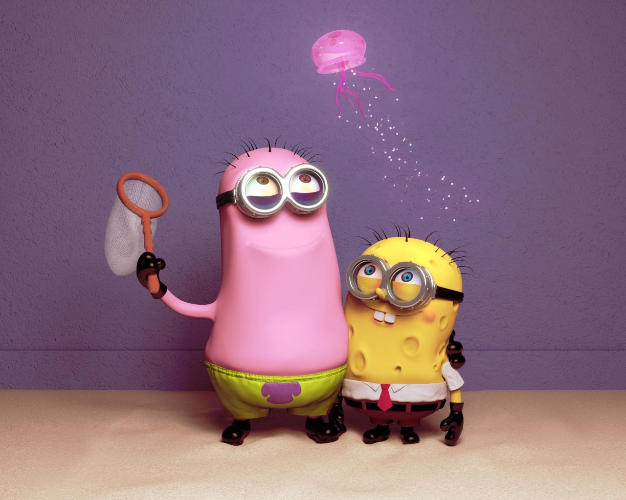 Funny Minions Patrick And Spongebob