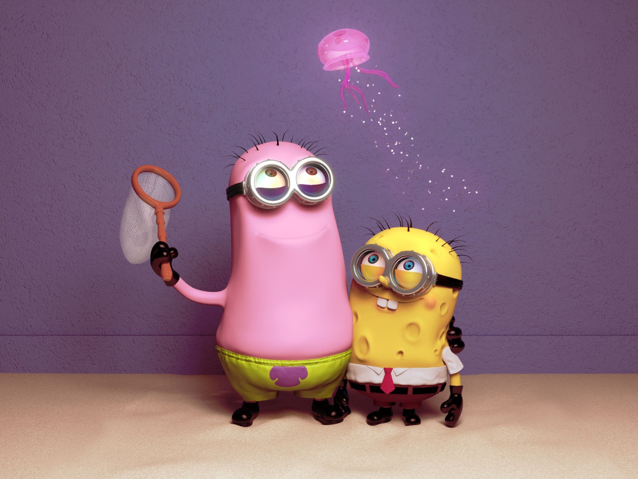 Funny Minions Patrick And Spongebob