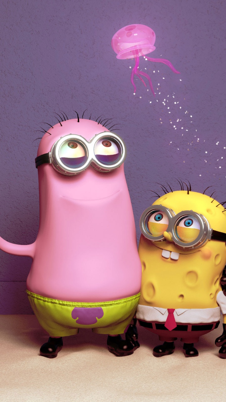 Funny Minions Patrick And Spongebob