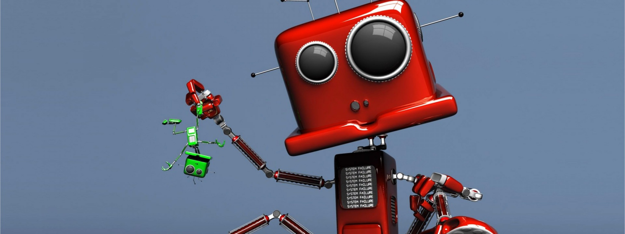 Funny Red Robot