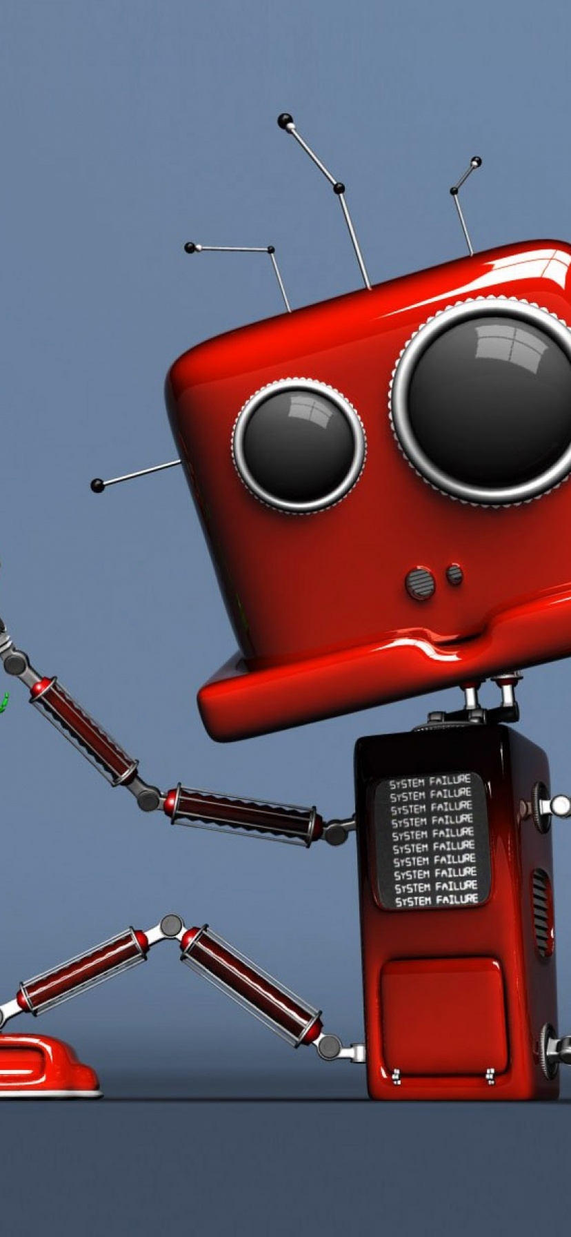 Funny Red Robot