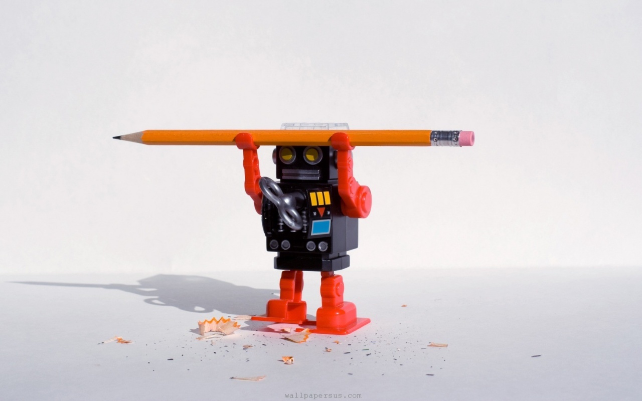 Funny Robot Pencil