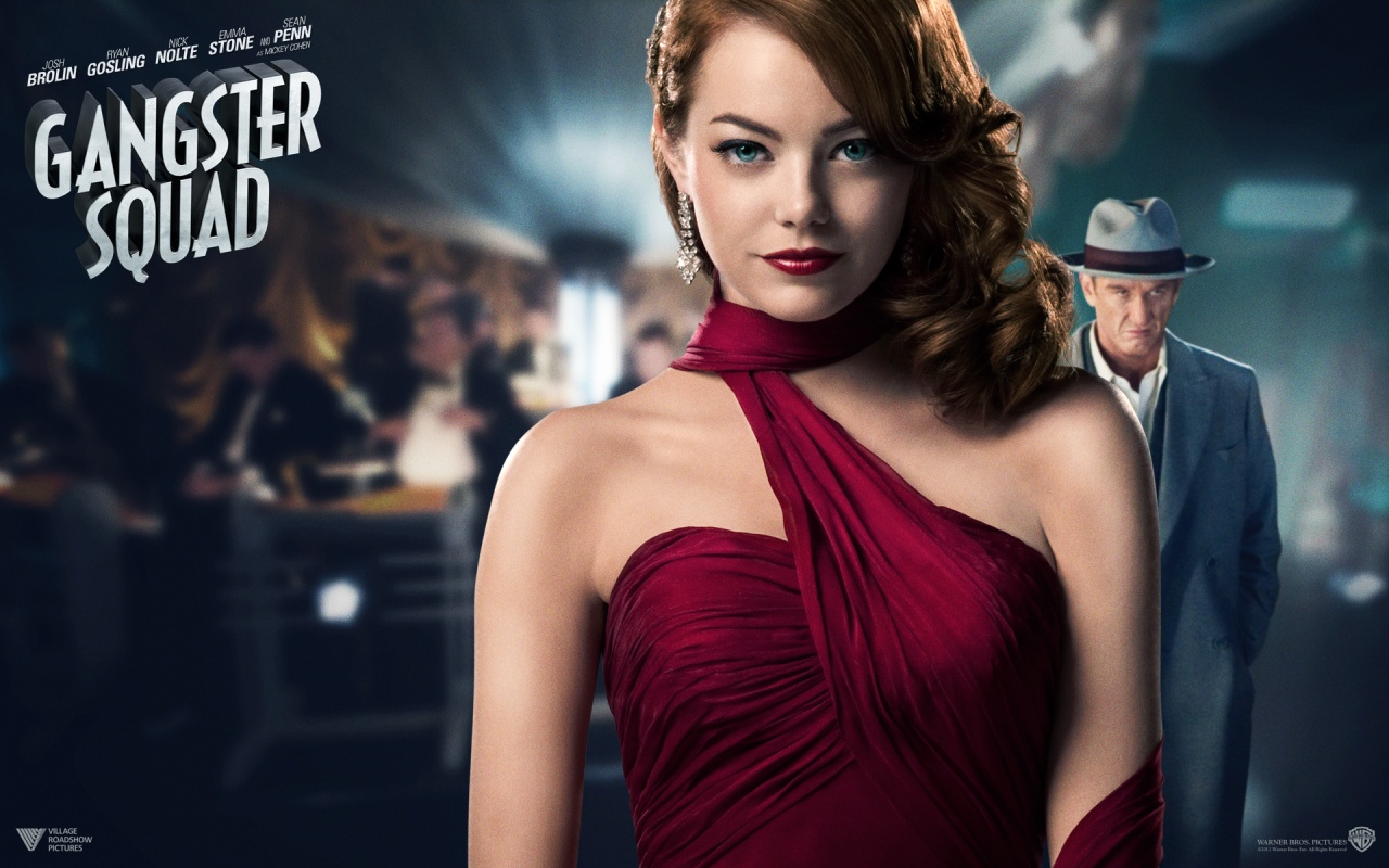 Gangster Squad Emma Stone Sean Penn