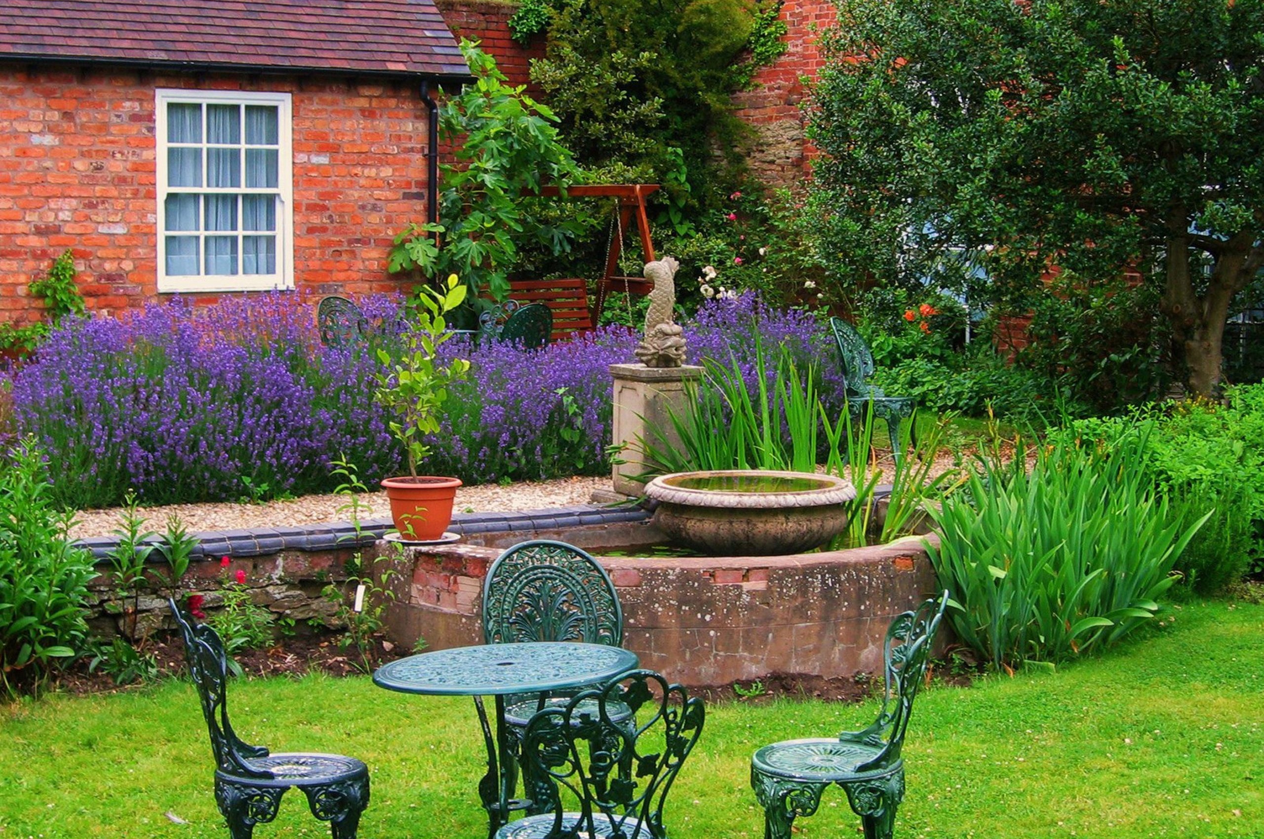 Garden At Dinham Hall Ludlow Shropshire