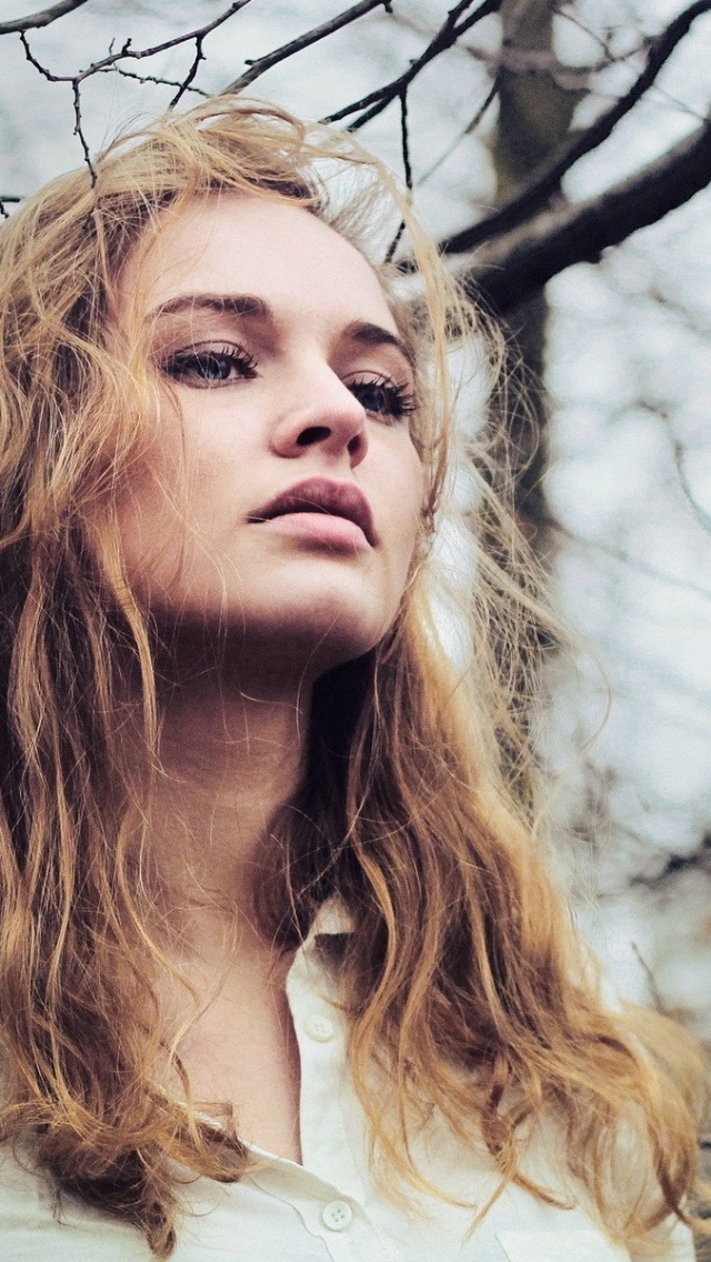 Girl Blond Dead Trees