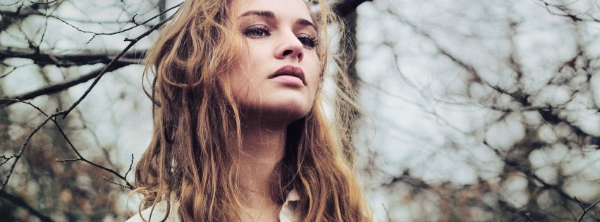 Girl Blond Dead Trees